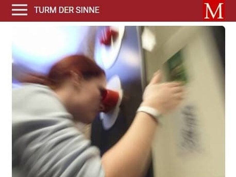 Screenshot der Website Turm der Sinne